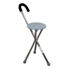 Baston De Aluminio Tipo Asiento 3 Patas 