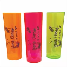 25 Copo Long Drink Personalizado Neon Festas