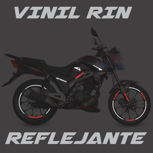 Kit Sticker Rin Reflejantes Vento Cyclone 150 + Regalo Foto 3