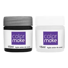 Kit Tinta Liquida Facial Colormake 15ml C/ 2 (preto/branco)