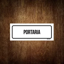 Placa De Sinalização Setor - Portaria (30x10)