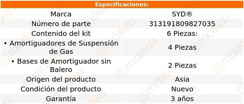 Bases Y Amortiguadores Nissan Tiida 2006/2018 Syd Foto 2