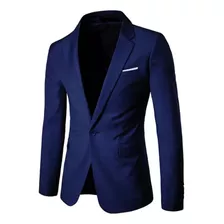 Blazer Masculino, Leve, Casual, Sólido, Com Um Botão, Casaco