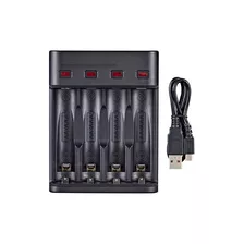 Cargador De Pilas Recargables Aa / Aaa Usb Corte Automatico