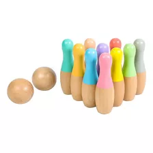 Juego De Boliche Educativo Infantil 10 Pinos Y 2 Bolas