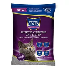 Arena Sanitaria Para Gatos Seven Lives 4 Kg X 4kg De Peso Neto