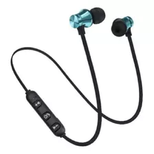 Fone De Ouvido Intra-auricular Xt-6 Bluetooth Sport Sem Fio Cor Azul