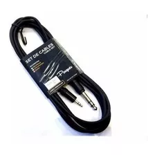 Cable Plug 6.5 A Mini Plug 3.5 Parquer 3 Metros Stereo Color Negro