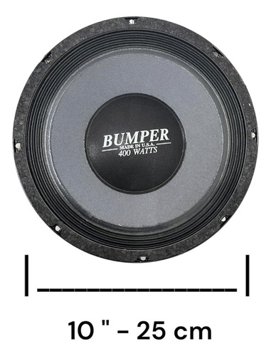 Jgo De Bocinas Bumper 10 PuLG. Rigida 400 Watts Rms Para Voz Foto 4