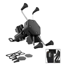 Suporte Celular Para Moto Com Carregador Usb Tipo Aranha X Cor Preto