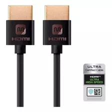 Cable Hdmi 4k Full Hd Premium Fino Monoprice 18gbps 1,2 Mts