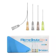 Micro Cânula De Preenchimento Facial 22g X 50mm Caixa 10un 