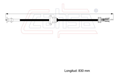 Cable Velocmetro Para Nissan Sunny V16 1.8l 1999 Foto 2