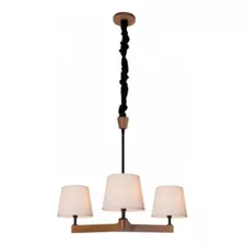 Lustre Pendente Yasmin 3 Cúpulas Madelustre 