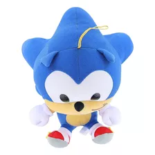 Sonic The Hedgehog Sd Sonic Sentado Peluche 7, Multicol...