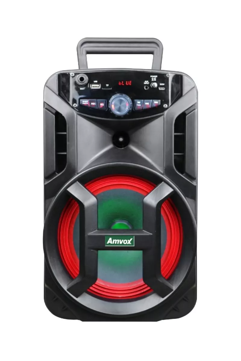 Alto-falante Amvox Aca 188 Gigante Portátil Com Bluetooth Preto 110v/220v 