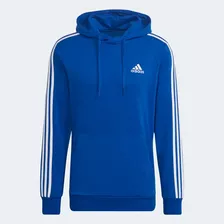 Casaco Moletom adidas Essentials 3-stripes Capuz Azul Hl2228