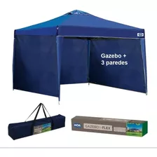 Gazebo Tenda Articulado Mor Sanfonada 3x3 + 3 Paredes