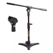 Pedestal Mini Girafa Para Microfone Com Pés De Ferro F*