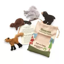 Folkmanis Woodland Animal Finger Puppet Set