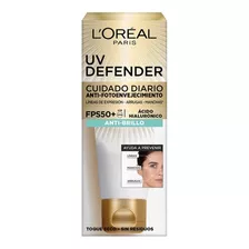 Crema Facial L'oréal París Uv Defender Antibrillo Fps50 40g