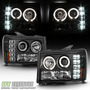 Par Faros Negro Led Gmc Sierra 1500 Hybrid 2013 6.0l