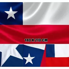 Bandera Chilena, Bandera Nacional Tela 140x210cm, Oferta!