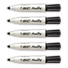 Pincel Quadro Branco Recarregável Bic Marking 2.0 Preto C/5