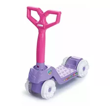 Patinete Calesita Mini Scooty Girl Rosa E Violeta Para Crianças