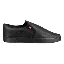 Sapatênis Masculino Rayon Slip On Confortável Casual Preto