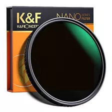 K & F Concept 82mm Fader Nd Filtro De Densidad Neutra Variab