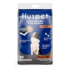 Tapete Higiênico Super Premium Carvão Huspet 30 Unid