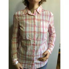 Camisa Feminina Xadrez Tommy Hilfiger M Longa Tam Pp