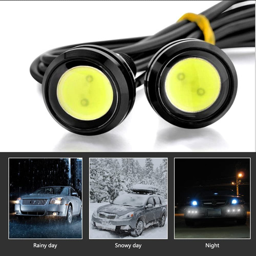 10 Faros Led Ojo De Aguila Focos Tipo Xenon Niebla Auto Moto Foto 6