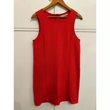 Vestido Importado Color Rojo. Corte Clásico Corto. Talle M