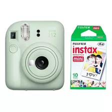 Cámara Fujifilm Instax Mini 12 Mint Green + 10 Fotos 