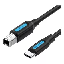 Cabo Usb C Impressora Usb B 2.0 Macbook Pc Dell 2m Vention