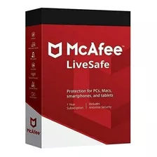 Mcafee Livesafe 1 Año Dispositivo Ilimitados Ultima Versión/