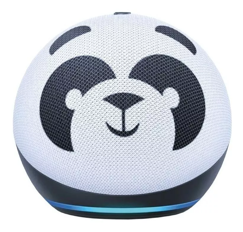Amazon Echo Dot 4th Gen Kids Com Assistente Virtual Alexa Panda 110v/240v