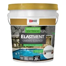 Manta Líquida Elastment Cimento Elástico Cinza Drylevis 20kg