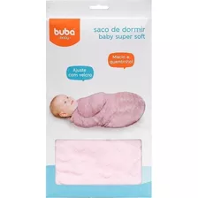 Saco De Dormir Baby Macio Rosa Buba