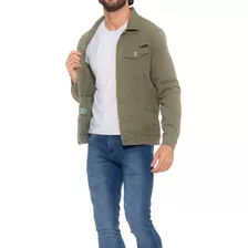 Jaqueta Jeans Masculina Básica Casual Rasgada