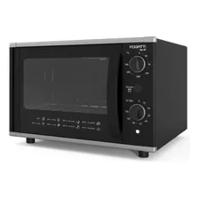 Forno Elétrico De Bancada Top 220v 40l Black - Fogatti Cor Preto