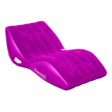 Sun Comfort Cool Suede Double Zero Gravity Lounge, Frambuesa