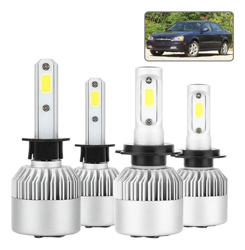 Kit Faros Focos Led Luz Alta Y Luz Baja Para Todos