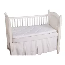 Pillow Top De Berço Para Bebê Tecido Micropercal 400 Fios