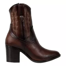 Botas Vaqueras Mujer Botines Tacon Rodeo Botin Moda Dama