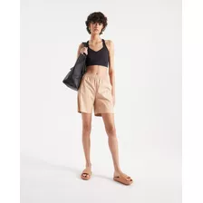 Bermudas Relax Vegan Leather Mujer Portsaid