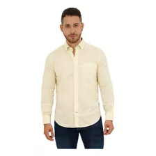 Camisa Nautica Amarilla Hombre 18105w 7sn