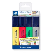 Caneta Marca Texto Staedtler Textsurfer Classic 4 Cores 